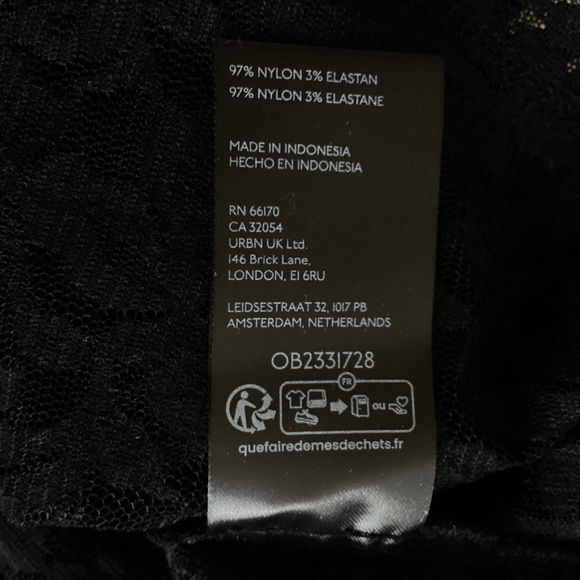 Anthropologie Crewneck Short-Sleeve Top Black Lace Tee NEW Small - Picture 15 of 15